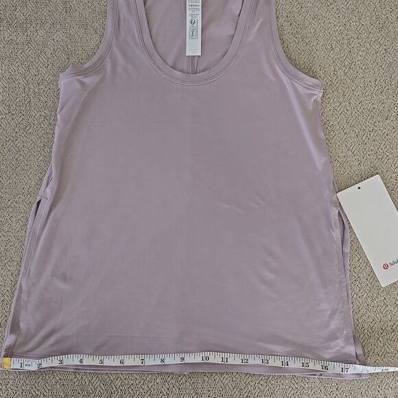 Lululemon Modal Silk Side Slit Purple Gray Athletic Tank Top - XXS - Picture 9 of 11